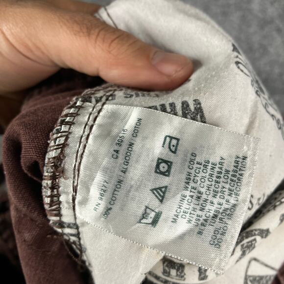 Jeans Womens Size 34x34 Brown Straight Leg Stretch Casual Colored Denim - Picture 8 of 11